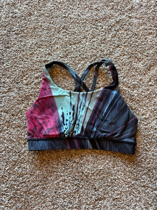 lululemon athletica Other - lululemon athletica Multi-Color High-Neck Sports Bra in Pink, Teal & Black